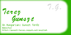 terez gunszt business card
